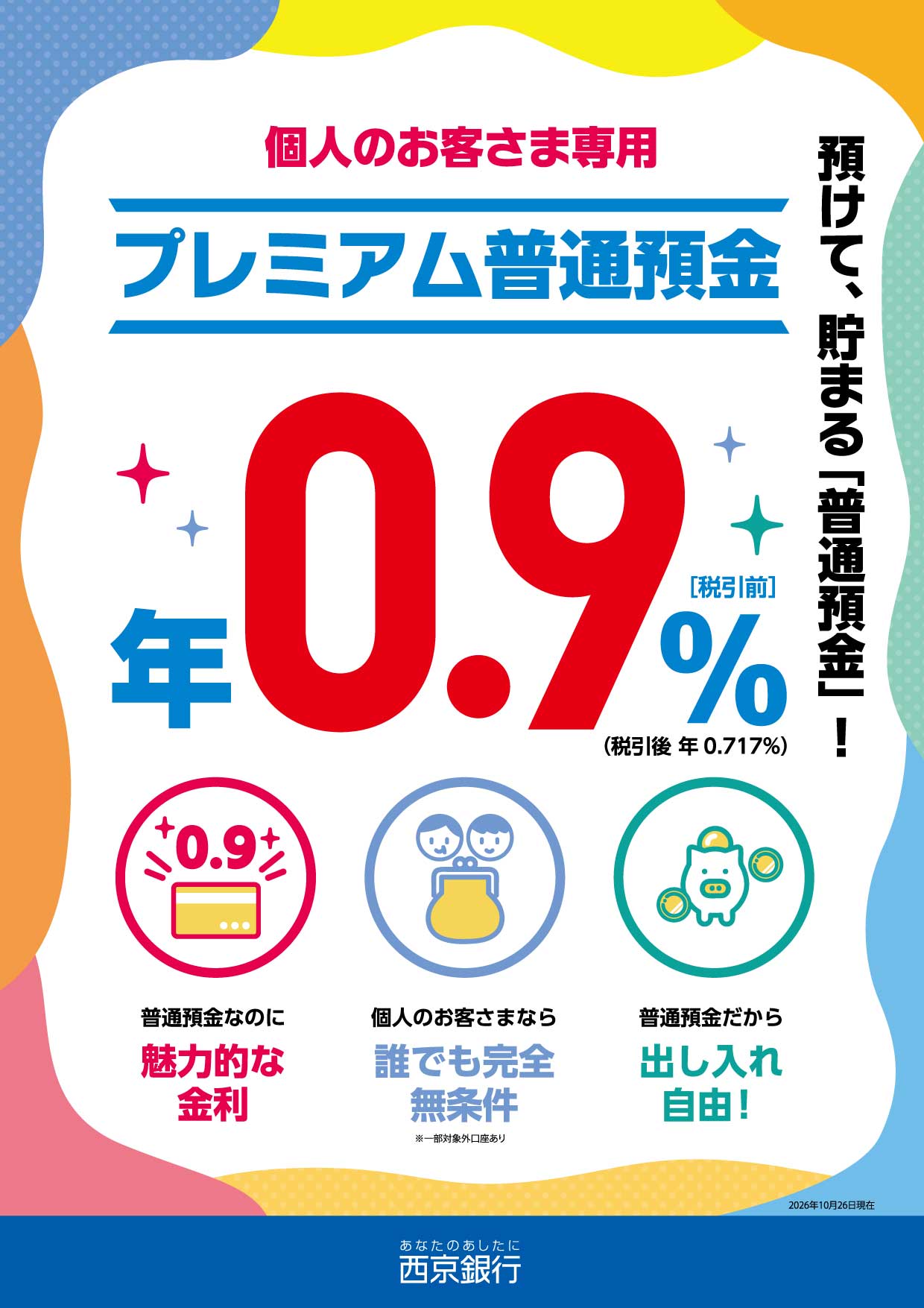 個人のお客さま専用プレミアム普通預金