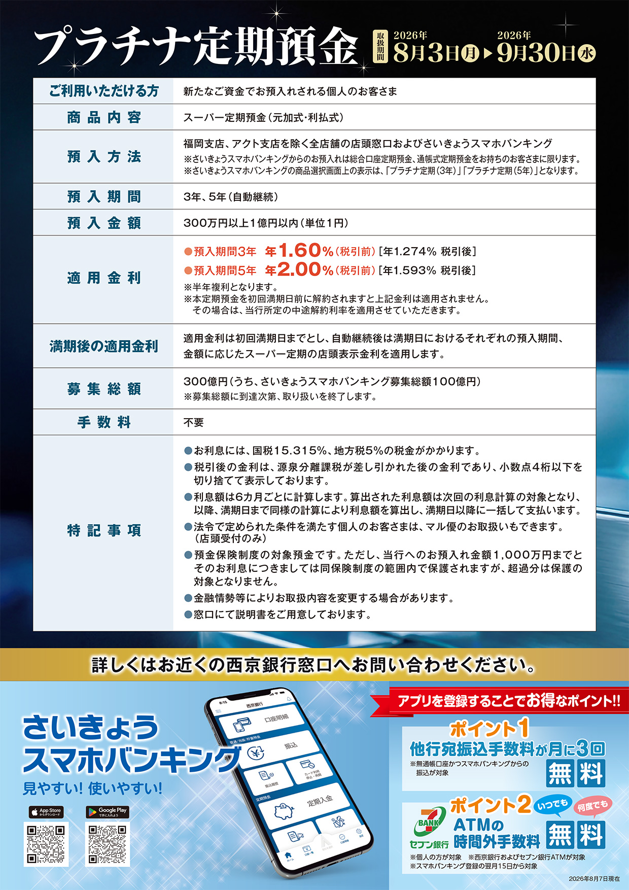 プラチナ定期預金